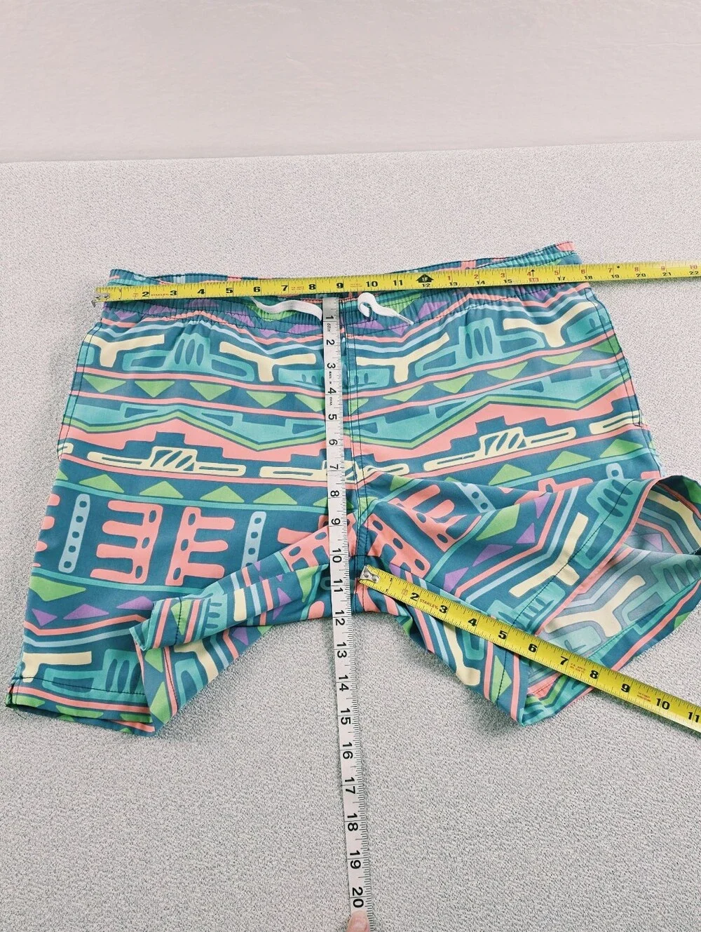 Chubbies Retro Geometric Swim Trunks Multicolor Men's Sm